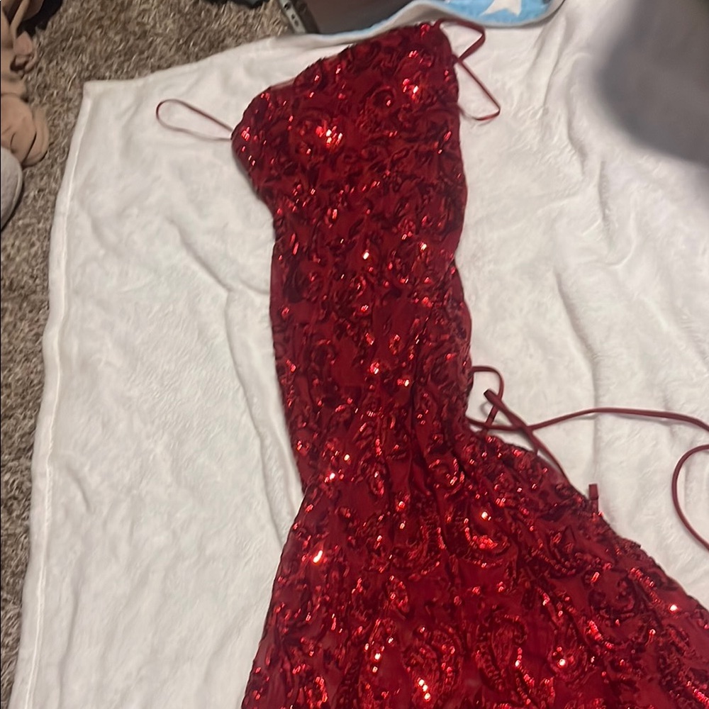 Stunning Red Sequin Gown